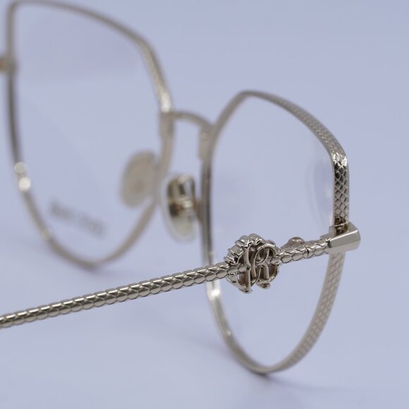 Roberto Cavalli VRC048 0300 Eyeglasses Shiny Rose Gold 56mm Cat Eye Frame - Picture 6 of 11